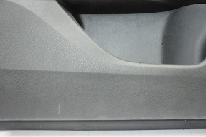 Door trim card front left Honda Accord 13-15 black with black insert cloth, armrest cloth, handle molding type 1, scratches, dry-cleanable, without reflector