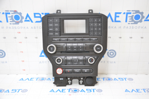 Ford Mustang mk6 15 climate and monitor control panel - for a small monitor, paint peeling off buttons and trim