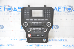 Ford Mustang mk6 15 climate and monitor control panel - under a small monitor, scratches on buttons and overlay