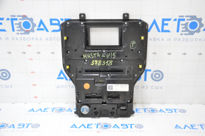 Ford Mustang mk6 15 climate and monitor control panel - under a small monitor, scratches on buttons and overlay