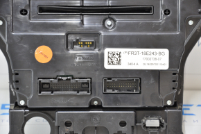 Ford Mustang mk6 15 climate and monitor control panel - under a small monitor, scratches on buttons and overlay