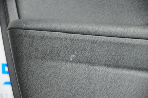 Door trim card front left Honda Accord 13-15 black with black insert leather, armrest leather, handle molding type 2, for seat memory, scratches