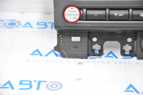 Ford Mustang mk6 15 Monitor and Climate Control Panel - for small monitor, paint peeling off on overlay