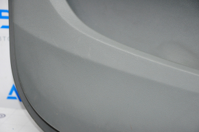 Door trim card front left Acura MDX 14-16 gray with gray insert leather, armrest leather, molding under wood gloss, under seat memory, scratches