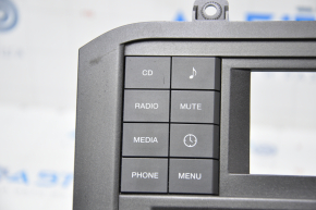 Ford Mustang mk6 15 climate and monitor control panel - for a small monitor, paint peeling off buttons and trim