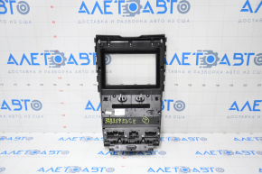 Radio and climate control panel Ford Edge 15-18 SONY, auto, dual zone with heating and ventilation, scratches on the overlay