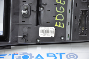 Radio and climate control panel Ford Edge 15-18 auto, dual zone for a large monitor, with heating, scratches and abrasions on the overlay