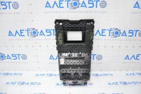 Radio and climate control panel Ford Edge 15-18 auto, dual zone for a small monitor, scuffs and scratches on the overlay