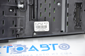 Radio and climate control panel Ford Edge 15-18 auto, dual zone for a small monitor, scuffs and scratches on the overlay