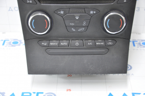 Radio and climate control panel Ford Edge 15-18 auto, dual zone for a small monitor, scuffs and scratches on the overlay
