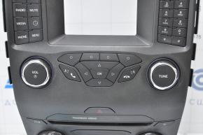 Ford Edge 15-16 manual radio and climate control panel, worn overlay