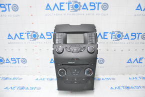 Radio and climate control panel Ford Edge 15-18 manual worn overlay
