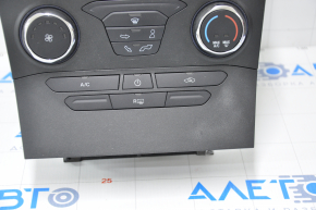 Radio and climate control panel Ford Edge 15-18 manual worn overlay