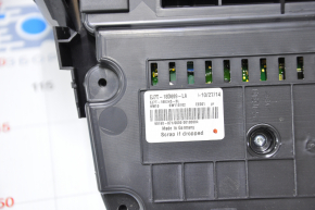 Lincoln MKC 15 climate and monitor control panel - broken cover, peeling chrome on buttons