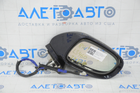 Right side mirror assembly for Lexus LS460 07-09 pre-restyling, 14 pins, dark blue