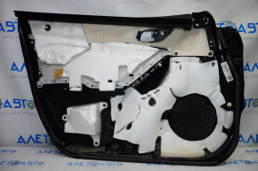 Door trim card front right Mazda 6 13-15 black with black insert leather, armrest leather, Bose, tears, bumps