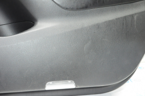 Door trim card front right Mazda 6 13-15 black with black insert cloth, armrest leather, tear, scratches