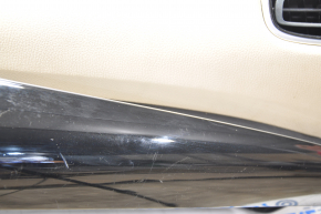 Torpedo front panel without AIRBAG Toyota Prius 50 16 black with beige under a small display and projection, scratches, pressed