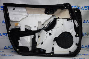 Door trim card front right Mazda 6 13-15 black with black insert cloth, armrest leather, scratches, for dry cleaning