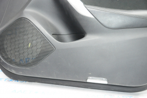 Door trim card front right Mazda 6 13-15 black with black insert cloth, armrest leather, scratches, for dry cleaning