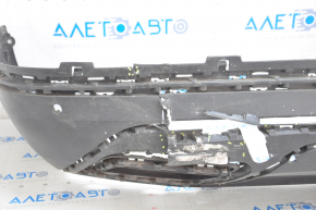 VW Atlas 18-23 rear bumper lip for parking sensors, crack structure, broken fastener, dented