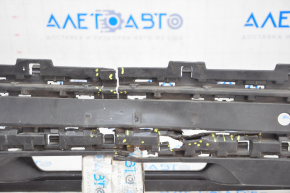 VW Atlas 18-23 rear bumper lip for parking sensors, crack structure, broken fastener, dented