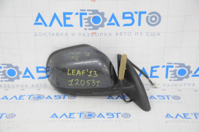 Side mirror right complete Nissan Leaf 13-17 5 pins, heated, graphite, scratches