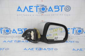 Right side mirror assembly for Nissan Leaf 13-17, 5 pins, heated, silver