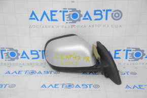 Right side mirror assembly for Nissan Leaf 13-17, 5 pins, heated, silver