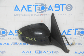 Nissan 350z 5-pin right side mirror assembly, black
