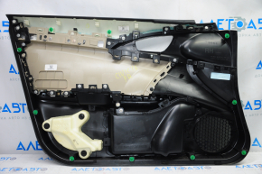 Door trim card front right Honda Civic X FC 16-21 4d cloth black with beige insert plastic, scratches, for dry cleaning