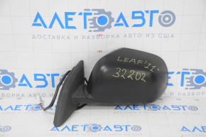 Left side mirror assembly for Nissan Leaf 11-12, 3-pin, black