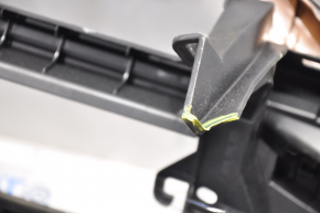 Torpedo front panel without AIRBAG Toyota Avalon 13-18 black, scratches, chrome center is worn out, fastener is broken