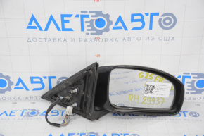 Right side mirror assembly for Infiniti G25 G35 G37 4d 06-13, 9 pins, white, housing melted