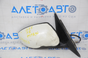 Right side mirror assembly for Infiniti G25 G35 G37 4d 06-13, 9 pins, white, housing melted