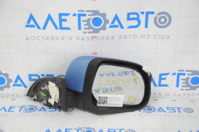 Side mirror right complete Nissan Leaf 13-17 5 pins, heated, blue