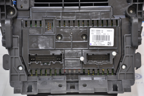 Lincoln MKX 16 Monitor and Climate Control Panel - chip on trim, broken mount, scratches on chrome