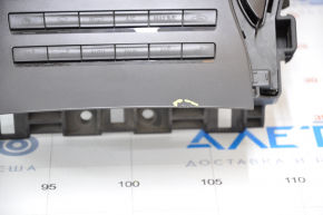 Lincoln MKX 16 Monitor and Climate Control Panel - chip on trim, broken mount, scratches on chrome