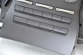 Lincoln MKX 16 climate and monitor control panel - air under glass, monitor cover peeled off, scratches