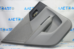 Door trim card rear left Honda Accord 13-17 gray with gray insert velour, armrest velour, for dry cleaning, fold