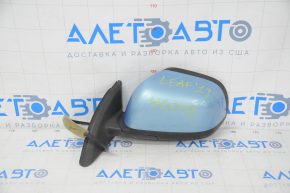 Left side mirror assembly for Nissan Leaf 13-17, 5 pins, heated, blue