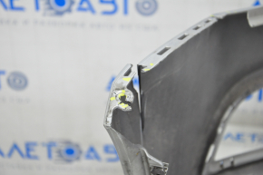 Front bumper bare VW Jetta 15-18 USA silver, pressed, cracks, broken fastener