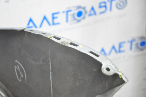 Front bumper bare VW Jetta 15-18 USA silver, pressed, cracks, broken fastener