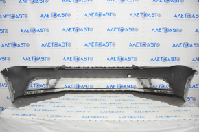 Front bumper bare VW Jetta 15-18 USA silver, pressed, cracks, broken fastener