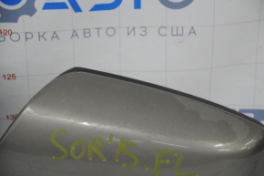 Left side mirror complete Kia Sorento 10-15 16 pins, turn signal, BSM, heated, graphite, paint peeling