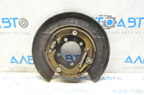 Rear left brake disc cover Lexus RX350 RX450h 10-15 AWD with parking brake mechanism, rusty