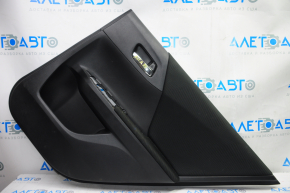 Door trim card rear right Honda Accord 13-15 black with black insert cloth, armrest cloth, scratches, for dry cleaning