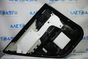 Door trim card rear right Honda Accord 13-15 black with black insert cloth, armrest cloth, scratches, for dry cleaning