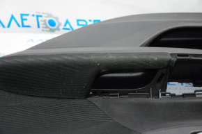Door trim card rear right Honda Accord 13-15 black with black insert cloth, armrest cloth, scratches, for dry cleaning