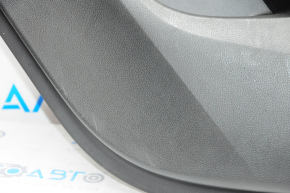 Door trim card rear right Honda Accord 13-15 black with black insert leather, armrest leather, scratches